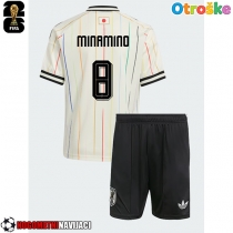 Otroške Nogometnih dresov Japonska Takumi Minamino #8 Gostujoči SP 2026 Kratki rokavi (+ hlače)